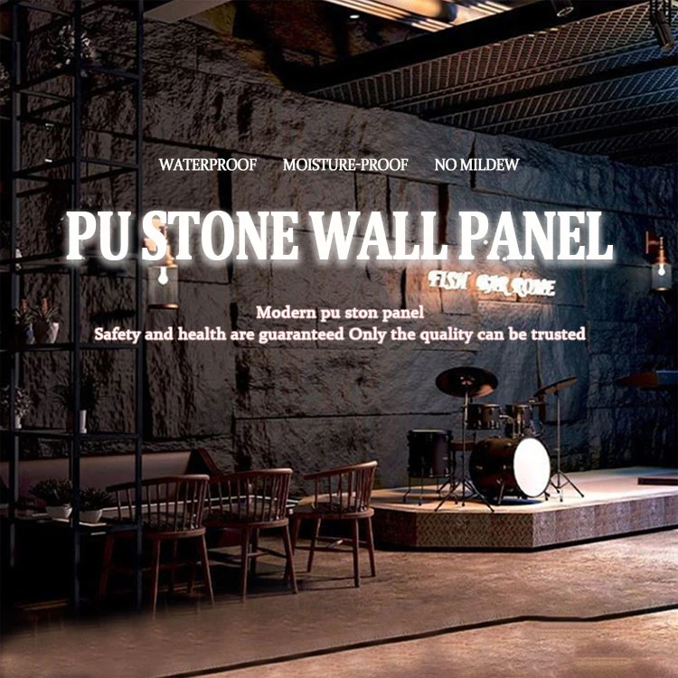 Polyurethane Decorative Mushroom PU Culture Stone Wall Panel for Exterior