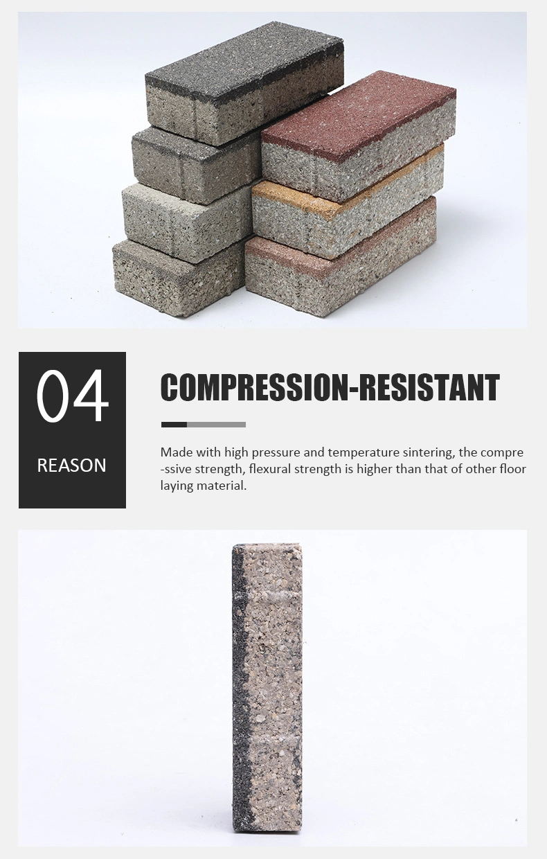 Water Retention Water-Permeable Bricks 30X15