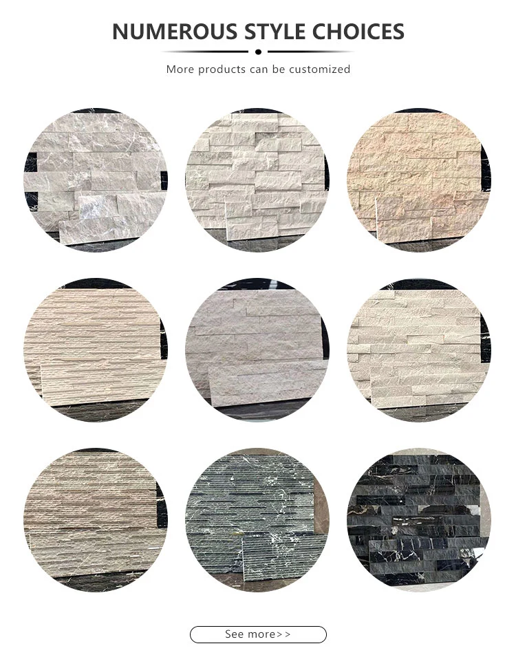 Blve Indoor and Outdoor Natural Granite Tiles Culture Stone House Outside Wall Panel China Supplier