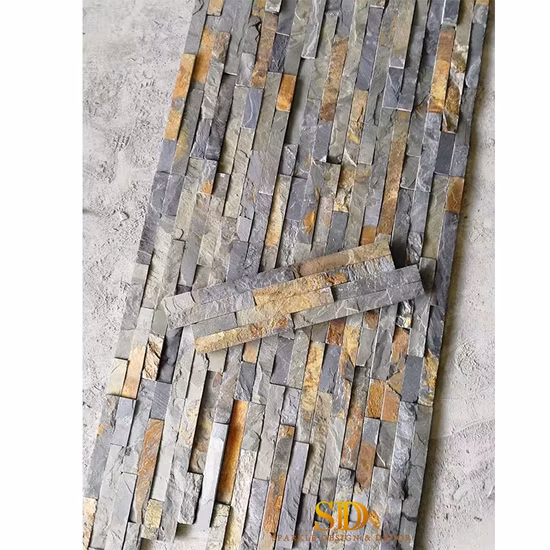 China Wholesale Factory Price Rusty Culture Stone Ledge Stone for Exterior Wall Decor