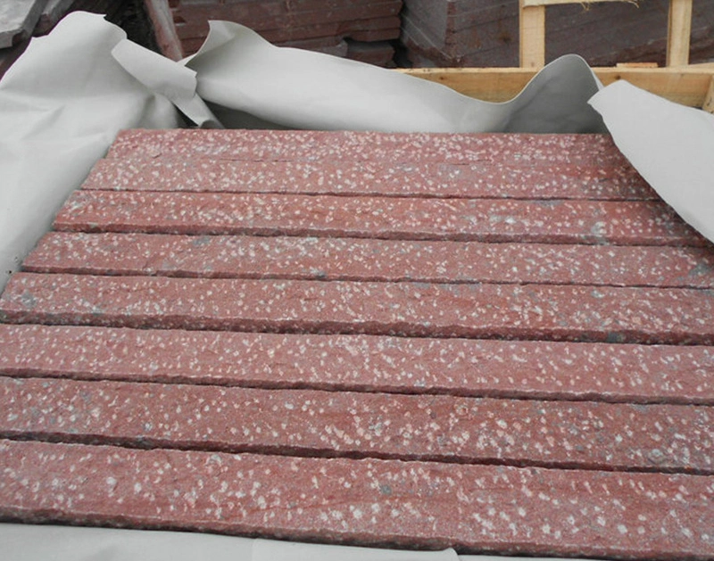 Flamed Red Porphyry Granite Stone Cube Paving Stone for Flooring